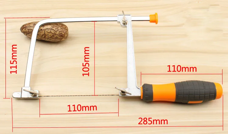 

ZHL 5" mini Coping saw Woodworking U-shaped wire saw DIY model saw- 8 blades