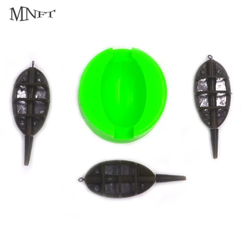 

MNFT 1Set Lead Sinker Weight Guru Method Mould Two Hybrid Inline System Feeders Carp Fishing Bait Kits Moulded