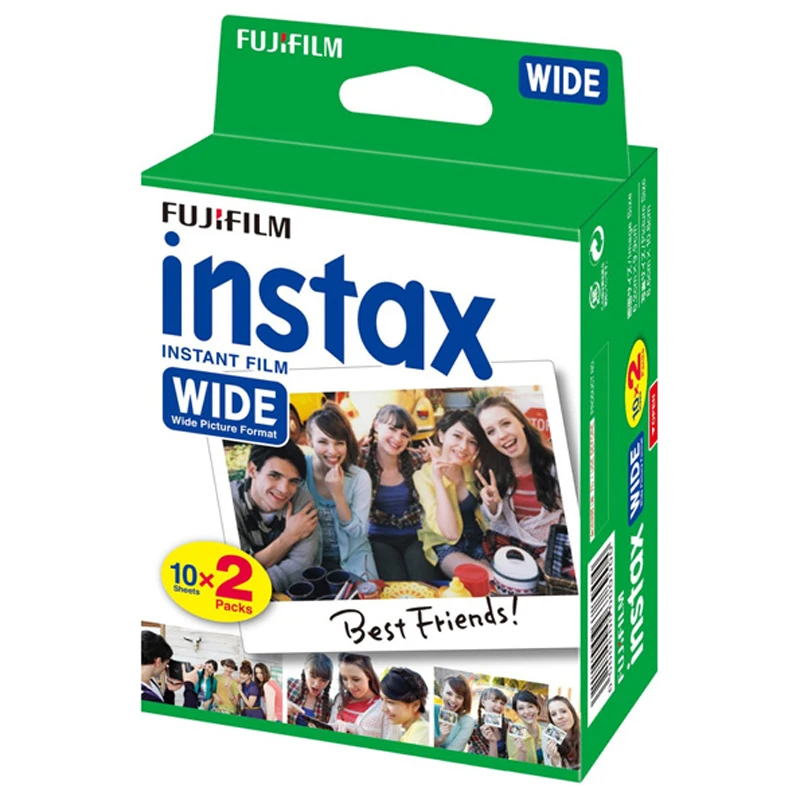 Для Fujifilm Instax Wide Instant белый край 100 пленка для Fuji Instax Камера 100 200 210 300 500AF
