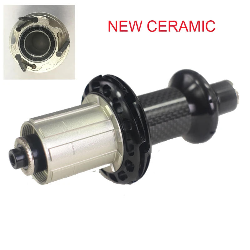 

UPGRADED LEAF SYSTEM POWERWAY STRAIGHT PULL ROAD CERAMIC REAR HUB SP CARBON COATING 24/21 HOLES SHIM 11 SPEED BLACK RED