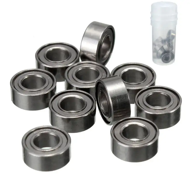 

MTGATHER 10pcs MR63ZZ Mini Rolling Bearing High speed Seat Miniature Model Bearing Steel 3 x 6 x 2.5mm Shafts