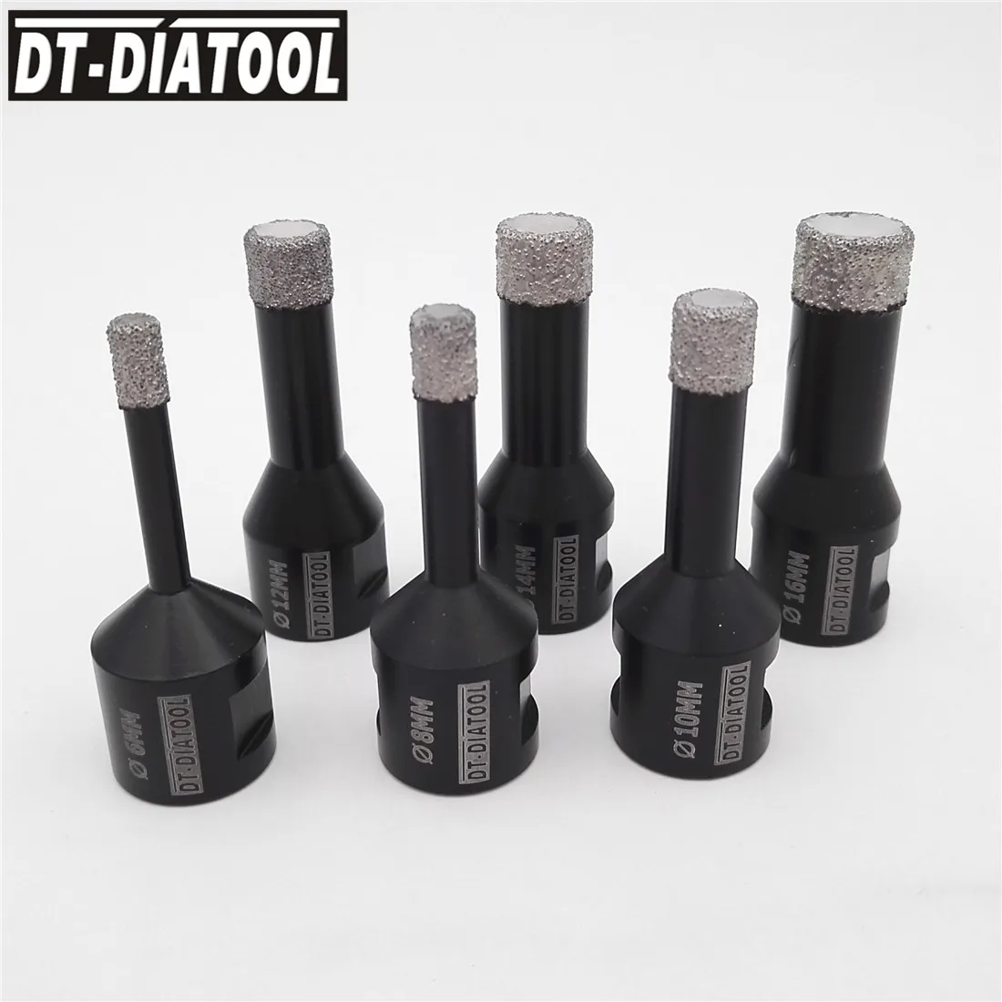DT-DIATOOL Dry Vacuum Brazed diamond drilling core bits Ceramic tile Hole saw granite marble High quality drill bits M14 thread