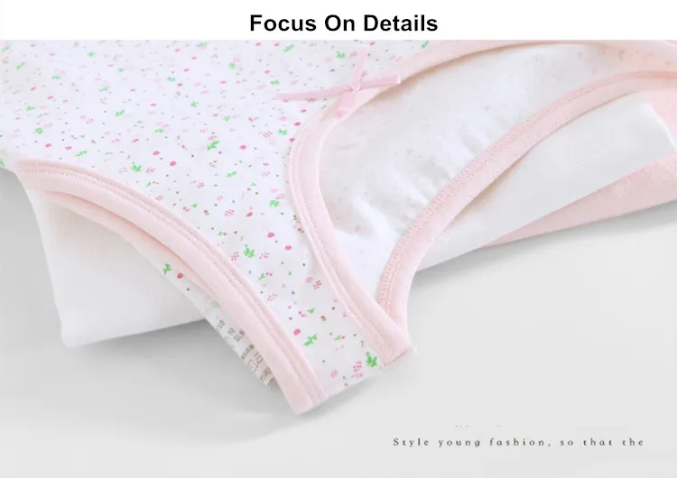 Children Girls Cotton Bowknot Underwear Vests 9
