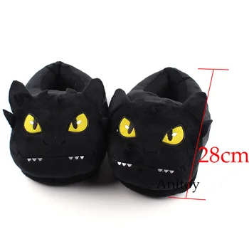 

Anime How To Train Your Dragon Plush Slippers Plush House Bedroom Indoor Winter Slippers Shoes Soft Stuffed Doll Toy