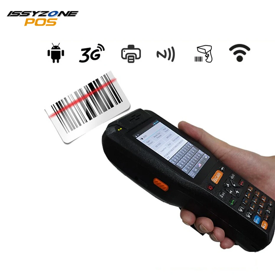 

IPDA015 Android 6.0 handheld terminal PDA built-in 58mm Thermal Printer 1D 2D QR Barcode Scanner GPS NFC Card Reader Fingerprint