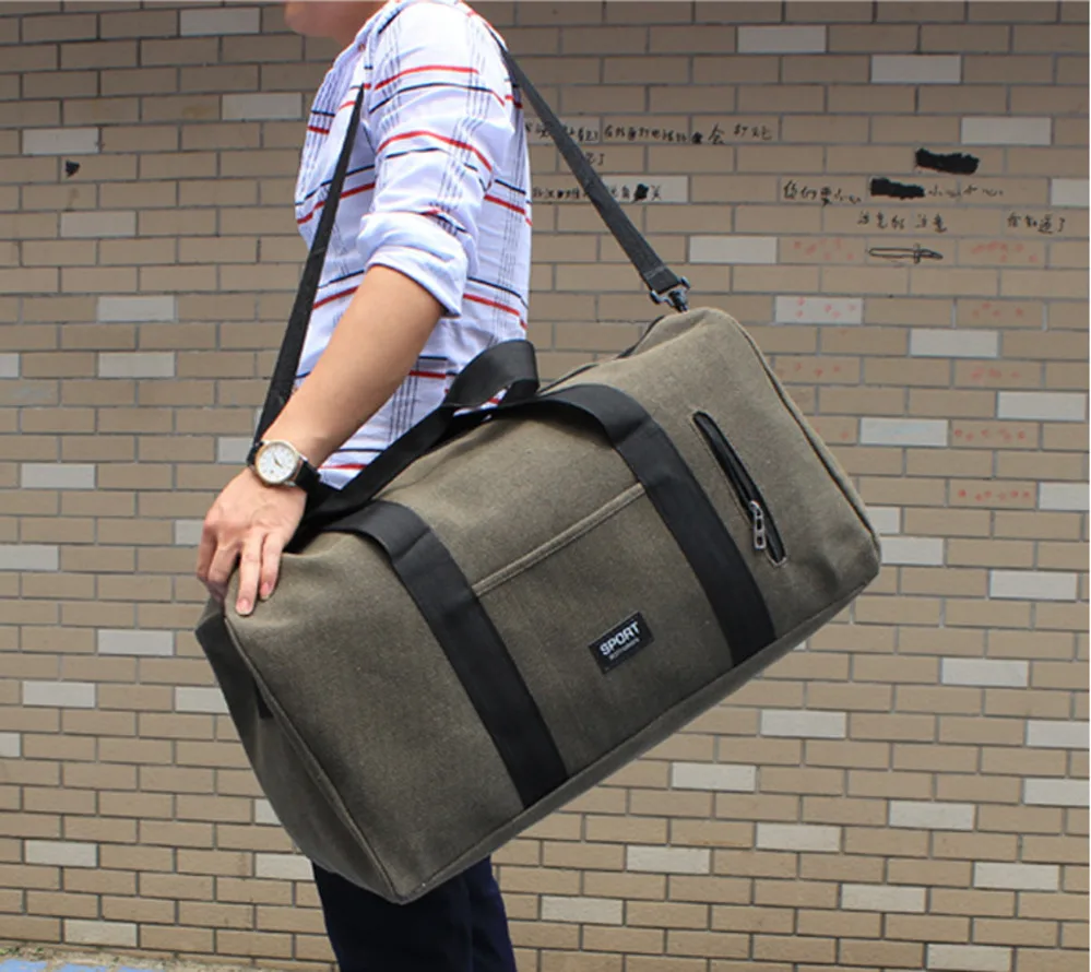 Полотняная спортивная сумка портативный багажный пакет износостойкая мужская сумка на одно плечо трудящийся-мигрант тюк рабочий Туризм