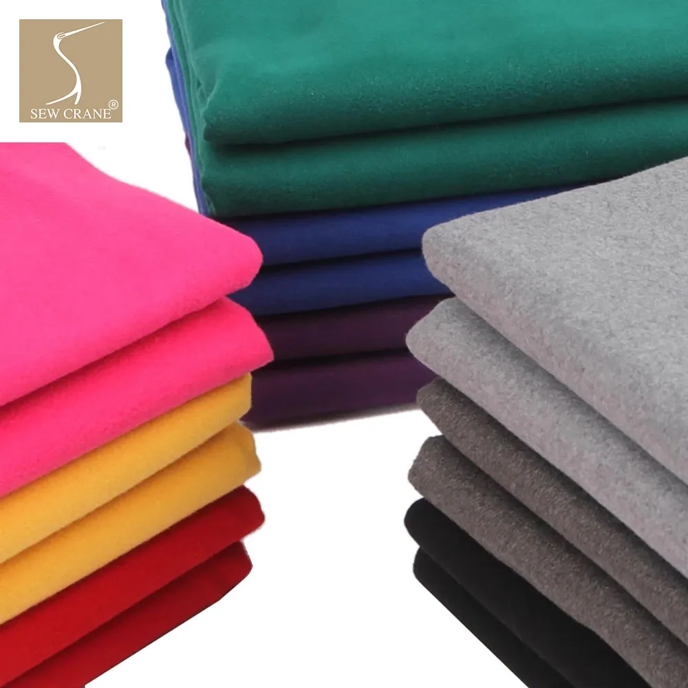 

150cm Wide Faux Wool Apparel Fashion Fabric Double Faced Fleece Coat Fabric Craft Fabric By The Meter