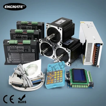 

3 Axis DIY CNC Kit Mach3 Professional Control Board Nema34 6.8N.m Stepper Motor