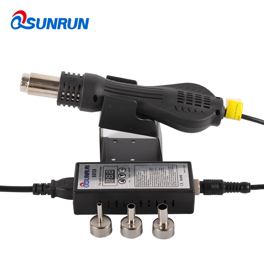 QSUNRUN Hot Air Solder Blower 8858 Didital Rework Station Optional
