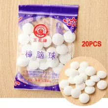 20шт натуральный нафбол круглая камфора анти моли шарики репеллент камфора мяч Шкаф Одежда ящик дезодорант борьба с вредителями