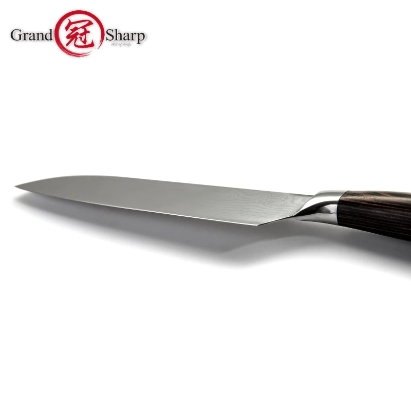 Santoku нож 7 дюймов немецкий Высокоуглеродистый шеф повара из нержавеющей стали