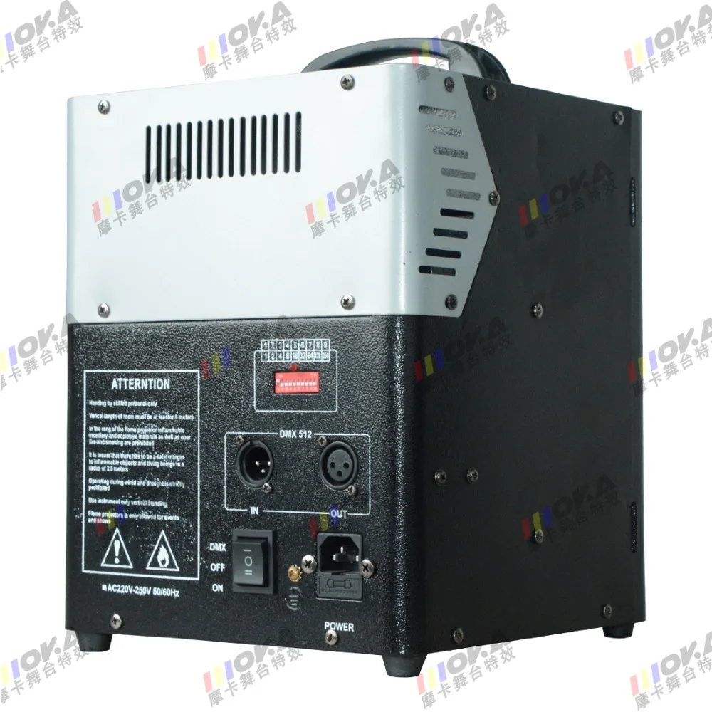 

6pcs/lot stage flame machines dmx control Stage Effect Flame Machine DMX Fire Jet Projector flamethrower machines spray 3m high
