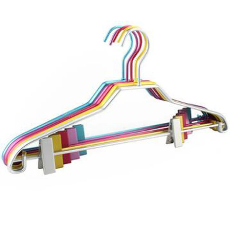 5pcs/lot 43cm Household Clothes Hanger For Dry And Wet Use/aluminum