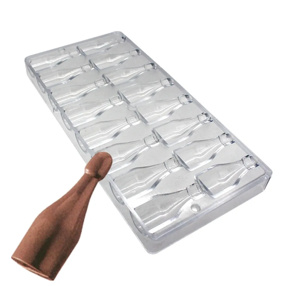

Goldbaking Bottle Shaped Chocolate Mold Poly-carbonate Candy Mould Hard PC Chocolate Molds