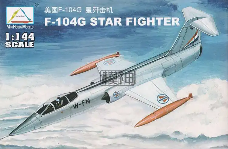 1: 144 Истребитель Военный пластиковый сборный самолет модель 25 видов на выбор - Цвет: 80413 USA F-104G