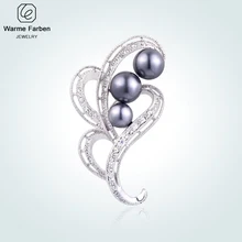 Warme Farben, ювелирное изделие, брошь для женщин в форме цветов, жемчужная брошь, костюм, шарфы, Заколки ювелирные аксессуары, подарок на день рождения