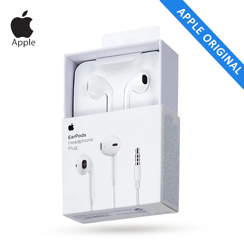 Оригинальные проводные наушники Apple EarPods A1472 3 5 мм с микрофоном для мобильного