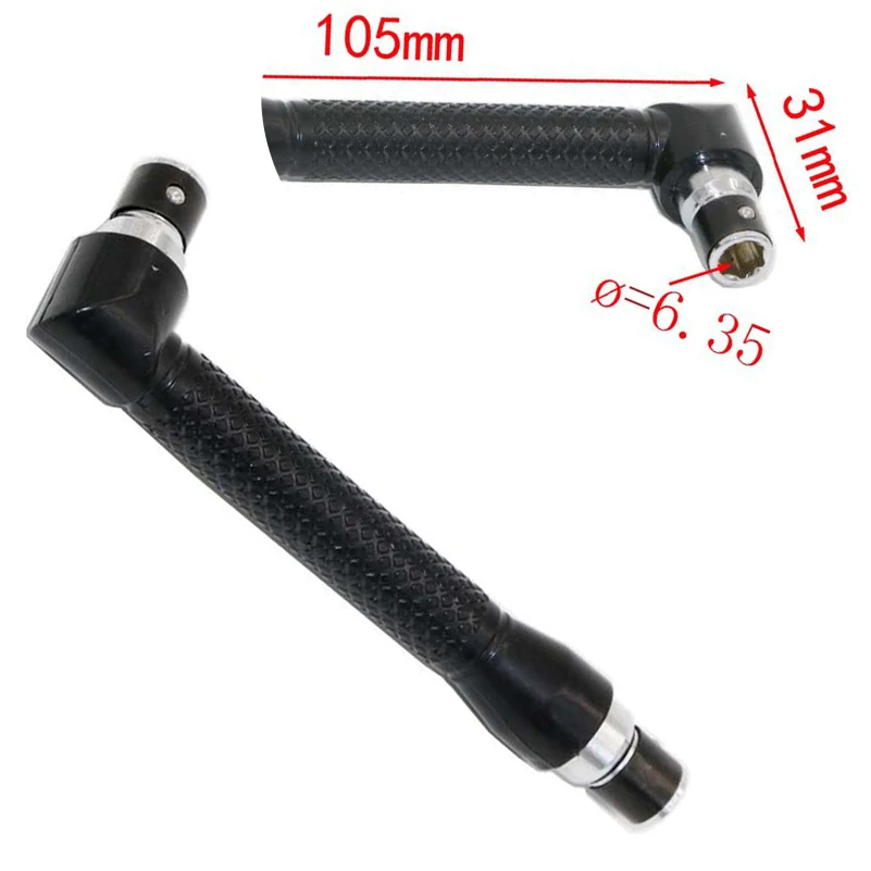 L-shape Wrench,1/4 Inch Hex Socket L-Shape Wrench Double Head with Various Screwdriver Bits Hand Tool L-shape Wrench,1/4 Inch Hex Socket L-Shape Wrench Double Head with Various Screwdriver Bits Hand Tool