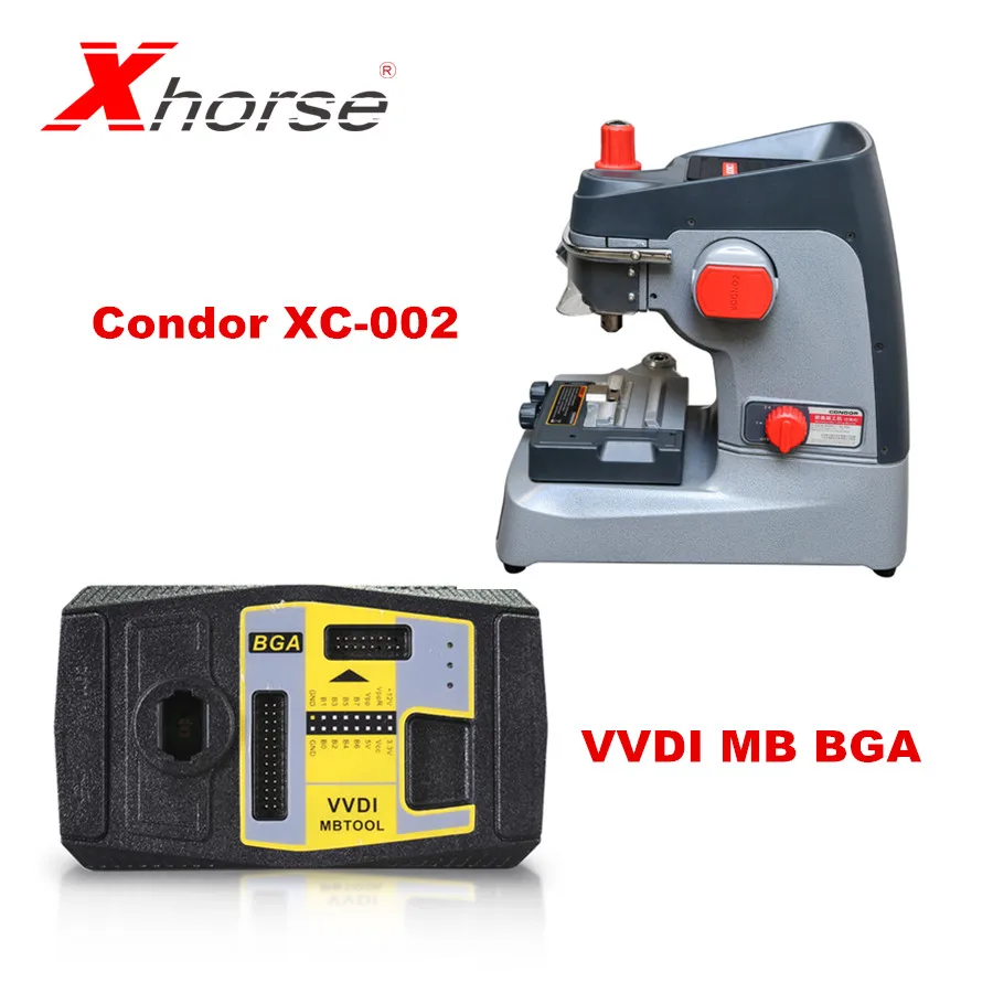 

Xhorse CONDOR XC-002 Key Cutting Machine Plus VVDI MB BGA Tool Get 1 Free Token Per Day for Benz Key Programmer W210