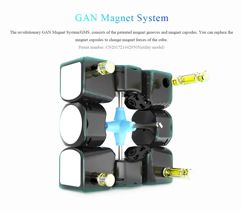 Gan356 X 3x3 Numberical IPG V5 Black/Stickerless Cubo Magico Speedcube обучающая игрушка Gan 356X356 X