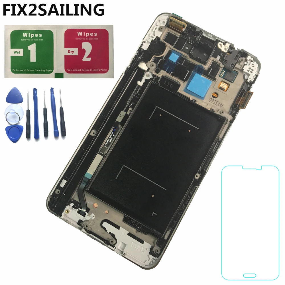 

LCD Display 100% Tested Working Super AMOLED Touch Screen Assembly Digitizer For Samsung Galaxy Note 3 III N9005 N9000