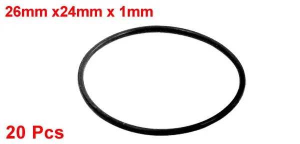 Uxcell 20 шт./партия толщина 1 мм промышленные резиновые уплотнительные кольца Id 24 25 26 27 28 30