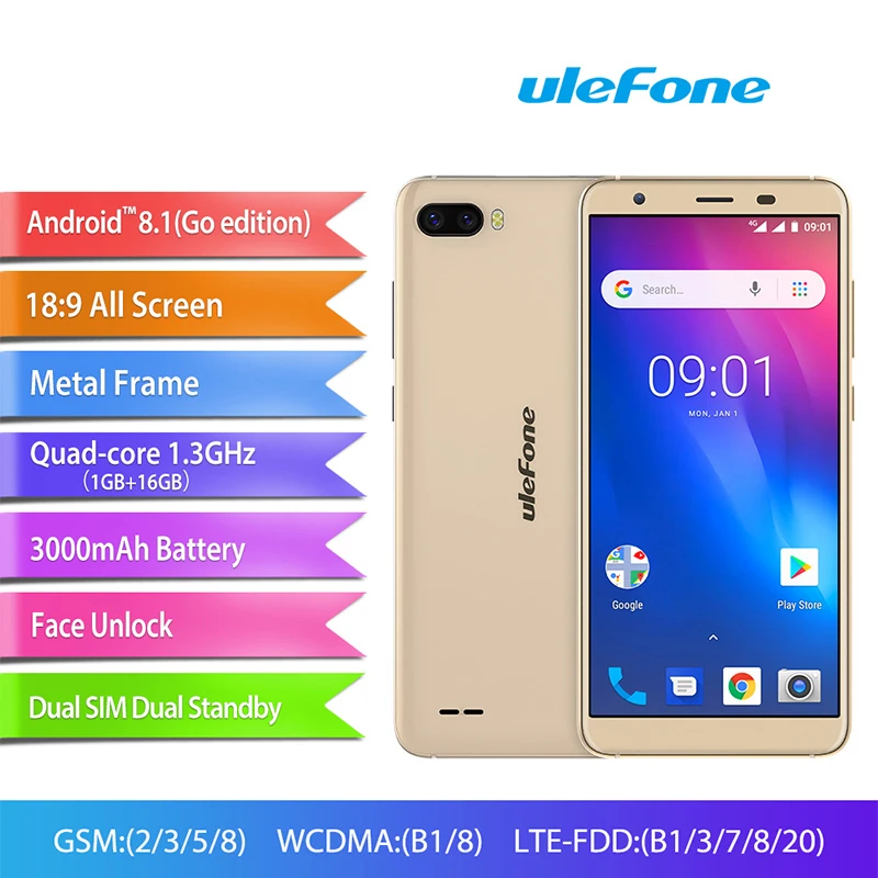 Чехол накладка Ulefone S1 Pro 4G смартфон 5 дюймов 18:9 полный Экран Смарт Android 8 1 мобильный