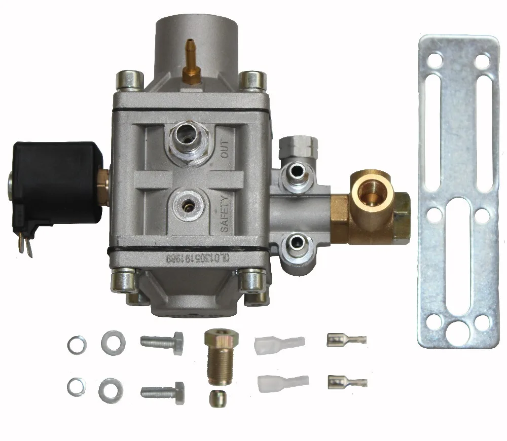 CNG Sequential Regulator Integrated with Solenoid Valve for Injection System Gasoline Cars
