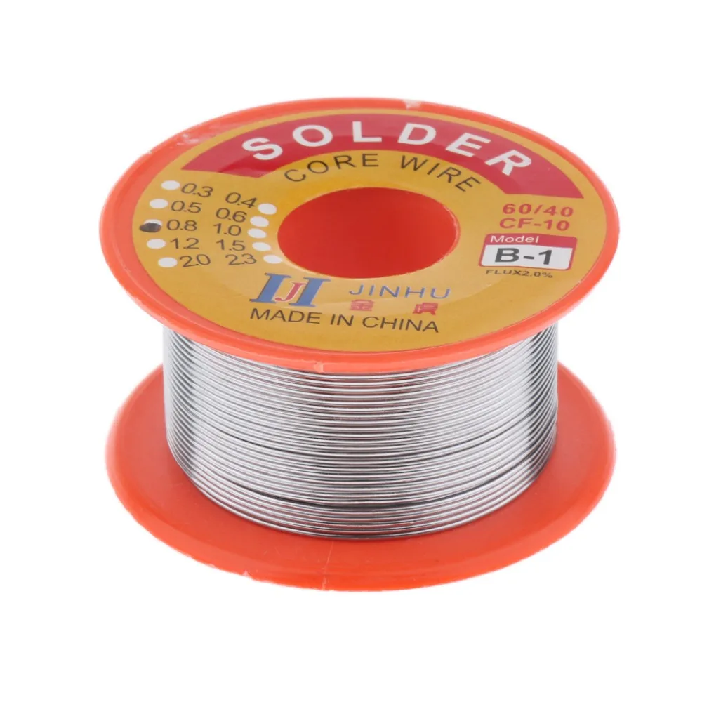 Tin Lead Solder Wire Rosin Core 2% Flux Iron Welding Tool 0.8mm Diameter 50g For Electrical and Electronics DIY Work 50g Weight Tin Lead Solder Wire Rosin Core 2% Flux Iron Welding Tool 0.8mm Diameter 50g For Electrical and Electronics DIY Work 50g Weight