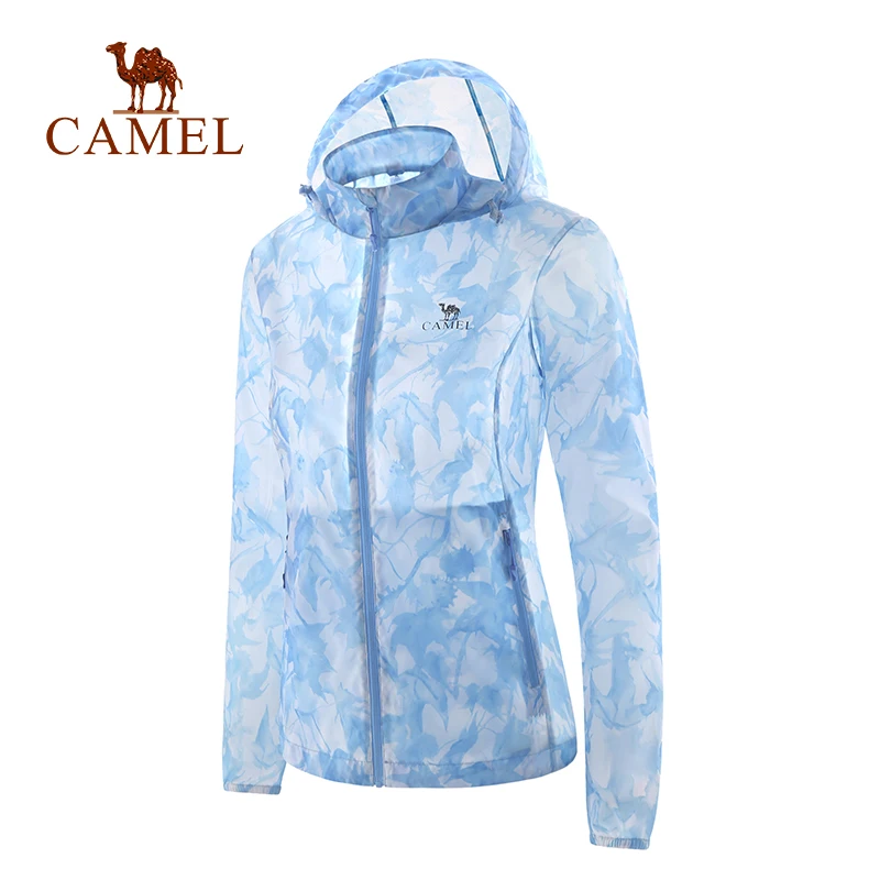 

CAMEL Women Outdoor Skin Coat Quick Dry Breathable UV Protection Skin Clothing Sport Beach Casual Printed Hiking Jacket