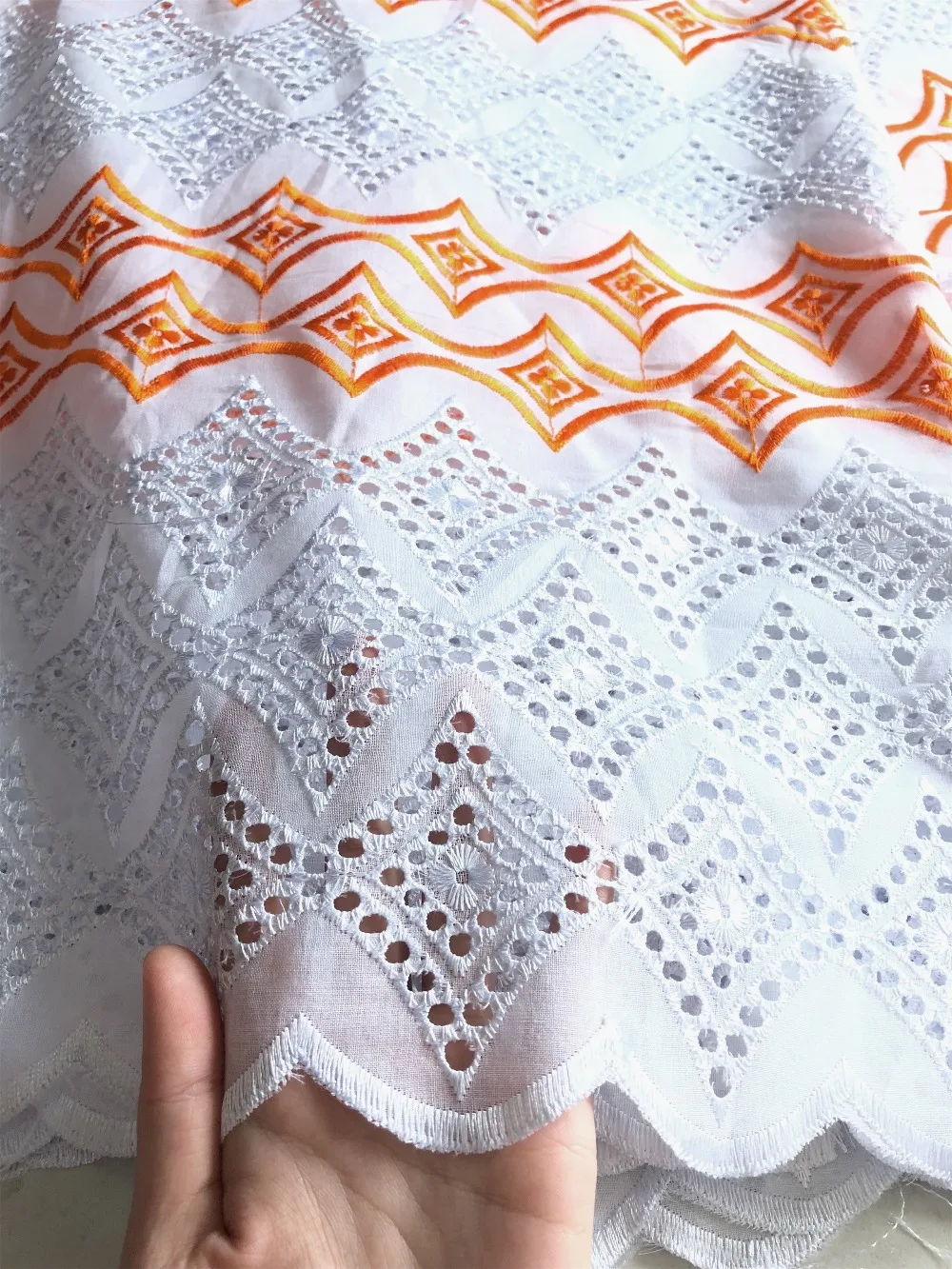 

African Polish Lace Fabrics High Quality Nigerian Men Clothes Lace Fabric handcut polish lace with holes