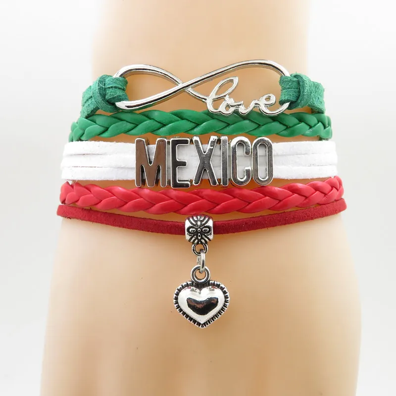 Infinity Мексика браслет хороший мужчины и женщины браслет поднимают настроение для браслеты mexico Мексика ювелирные изделия
