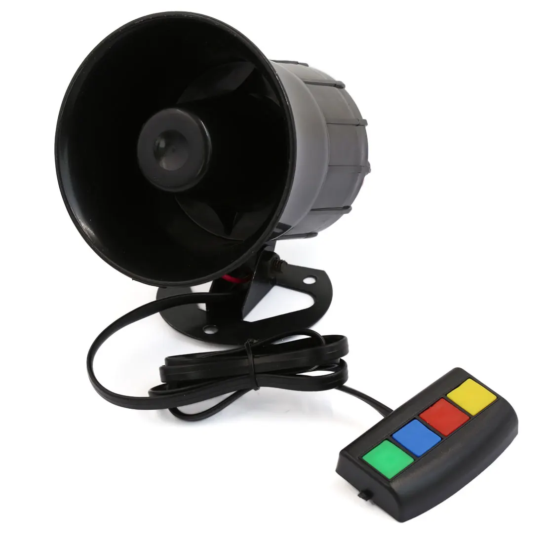 X Autohaux 12V 30W Warning Alarm Loud Siren Horn For Car Auto 4 Sounds