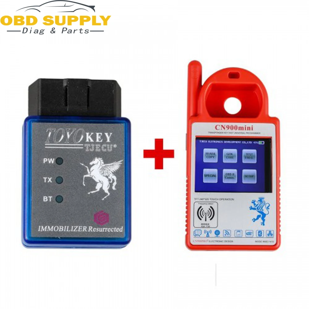 

Mini CN900 Transponder Key Programmer Plus for TOYO Key OBD II Key Pro for 4C 46 4D 48 G H Chips With 24 Tokens