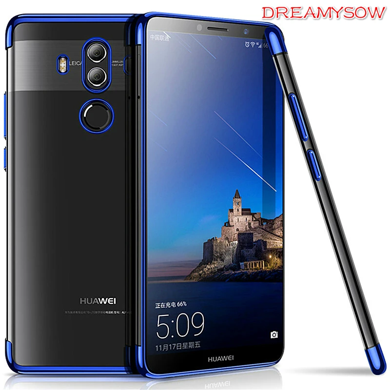 

Armor Slim Silicone TPU Case For Huawei Mate10 Pro P20 Plus Honor 7X 9 V9 P10 Plus P10 8 Lite P8 P9 Lite 2017 Plating Phone Case