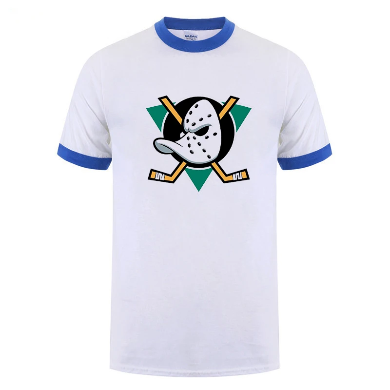 

New Mighty Ducks of Anaheim NHL League Mens raglan T-Shirt brand male top tees summer best present for boy Free shipping