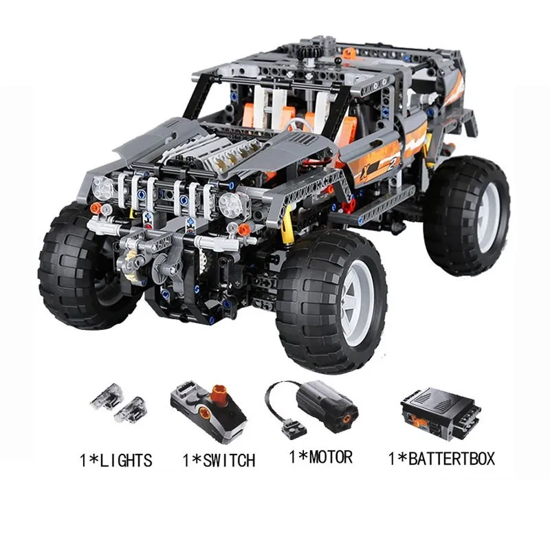 LEGOING Technic Series 1132pcs The Off-Roader Set With Chassis Lifting Function Lepin 20030 Birthday Gift Toys For Children 8297