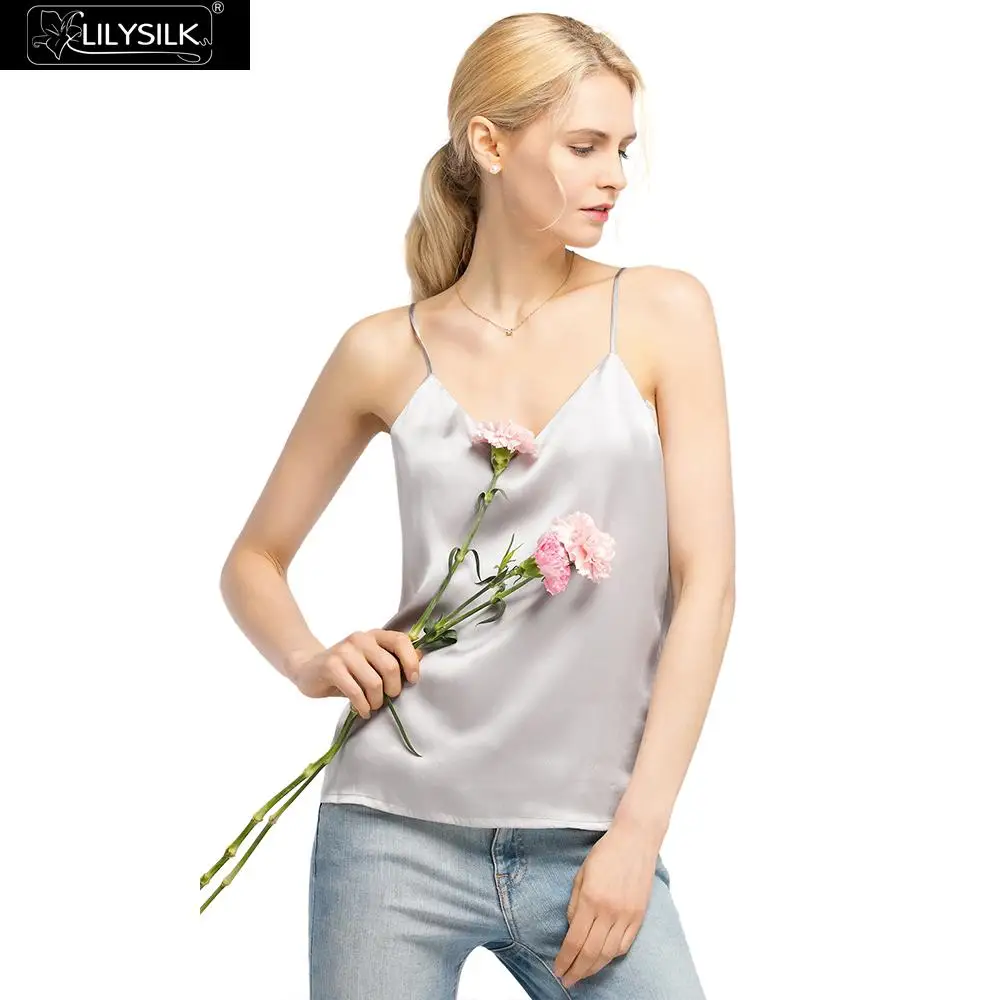 

LILYSILK Camisole Silk LadiesV Neck 16MM Summer Clearance Sale Free Shipping
