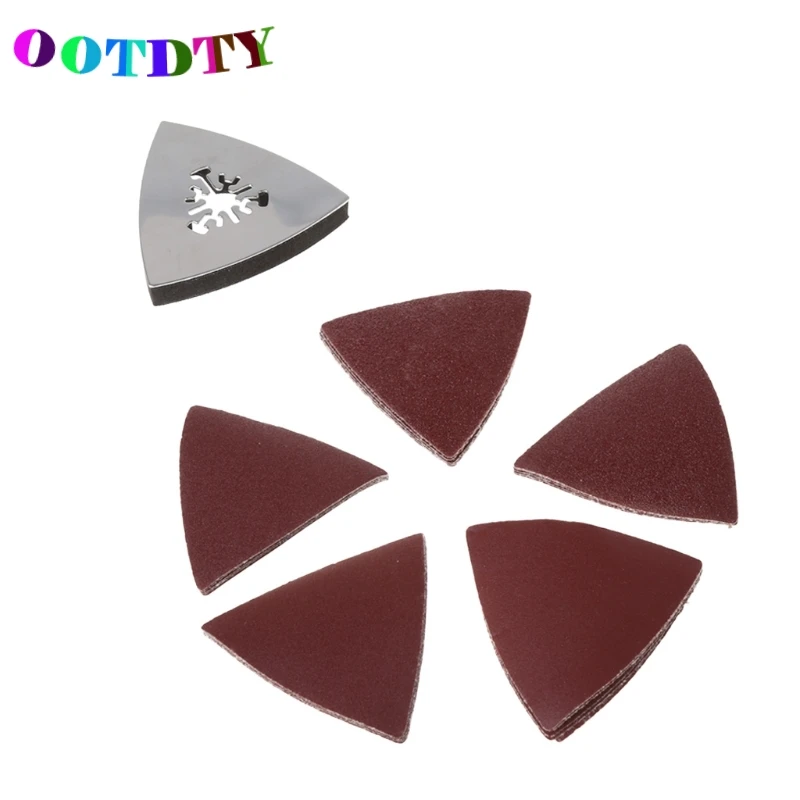 

OOTDTY 26Pcs/set Sanding Paper & Triangular Sanding Pad For Fein Dremel Power Multi Tools Drop Shipping Support
