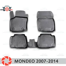 Коврики для Ford Mondeo 2007-, Нескользящие полиуретановые грязезащитные аксессуары для салона автомобиля
