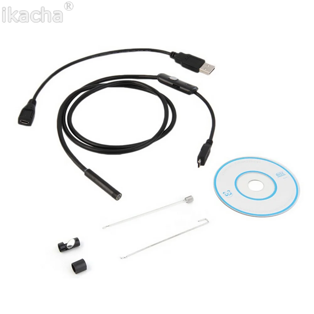 Endoscope Mini HD Camera Snake Tube 5.5 mm Lens (2)
