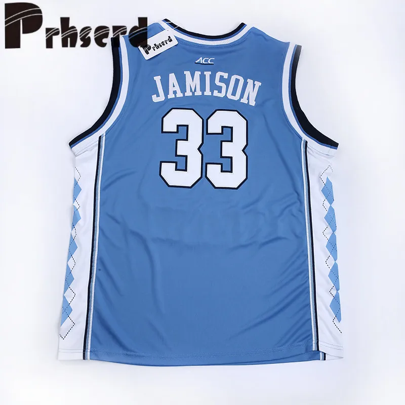 Mens 33 Antawn Jamison College Embroidered Throwback Basketball