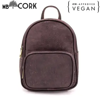 

Brown Cork Backpack girls backpack vegan High quality cork fabric made Cork Backpack girls backpack vegan Bag-315-C