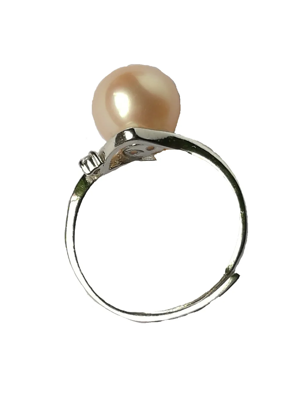 925 Sterling Silver Ring With Simple Design Flower Natural Freshwater cultured Pearl Elegant style Free shipping JZ0775-16 | Украшения и