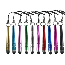 100 шт/партия случайный цвет емкостный сенсорный экран ручка стилус для мобильного телефона сенсорная ручка для мобильного телефона планшета