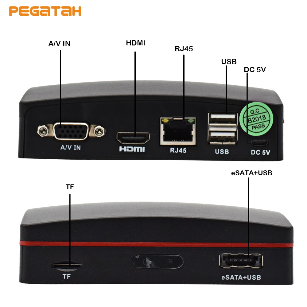  8ch H.265 5MP MINI NVR Network Video Record for CCTV Camera IP Camera Support P2P eSATA TF Slot USB - 32847030387