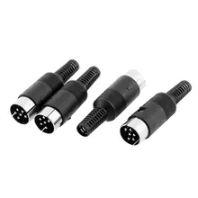 UXCELL 4 Шт. 6 Pin Din Разъем Мужской Припоя Разъем Кабеля Адаптера Для Компьютера
