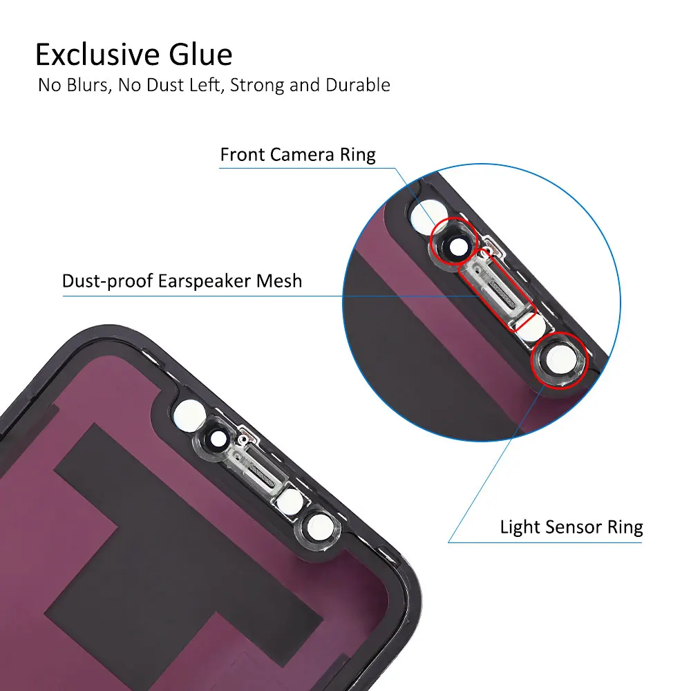 Ceny Elekworld pełny przód montaż dla iPhone XR idealnie OEM najlepszy wyświetlacz Ori LCD montaż digitizera ekranu dotykowego wymiana