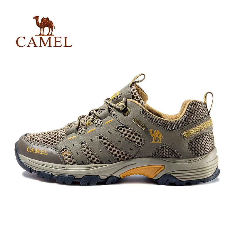 CAMEL мужская уличная походная обувь дышащая Нескользящая прочная уличная походная Треккинговая обувь с сеткой