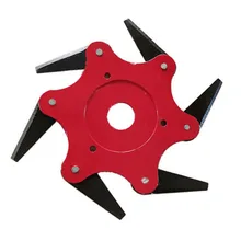 6 стальных лезвий бритвы 65Mn газонокосилка триммер головка кусторез садовый резак травы инструменты запасные части триммер садовые инструменты